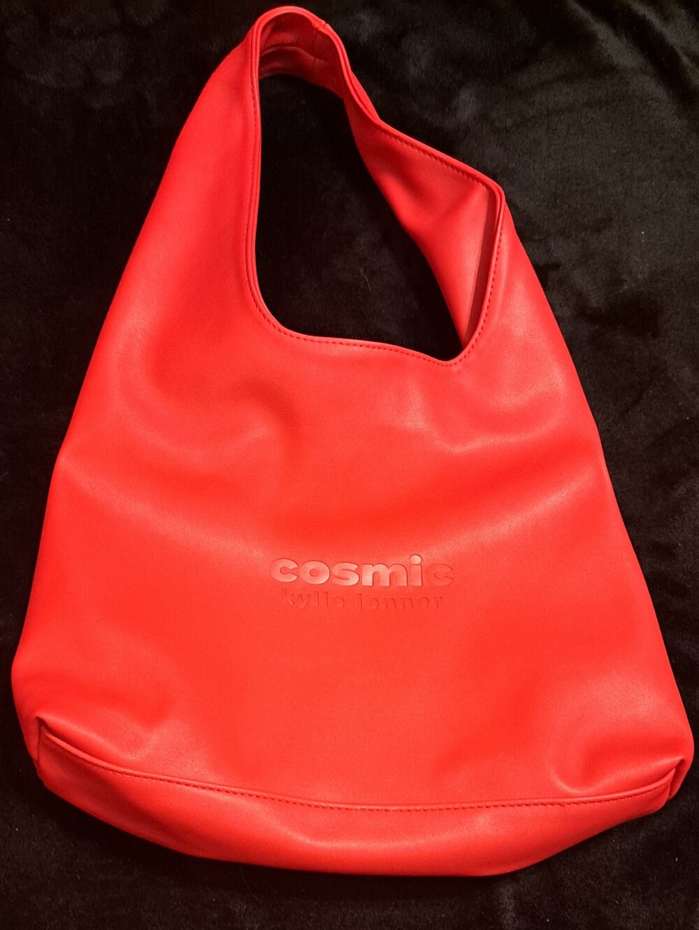 Cosmic Kylie Jenner Red Shoulder Tote Vinyl